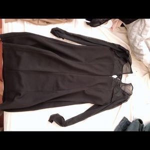 BCBG long sleeve mesh dress